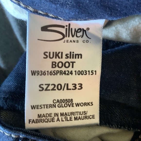 Silver boot cut jean size 20 - Picture 4 of 5